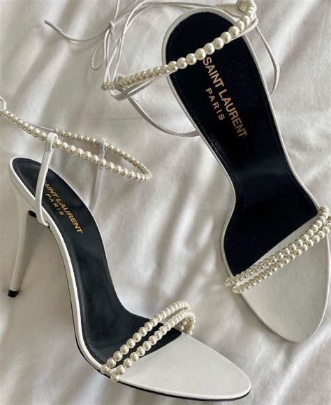 ysl pearl wedding heels|ysl saint laurent heels.